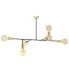 Czarna industrialna lampa wisząca do salonu D045-Mingo