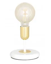 Biała loftowa lampka nocna - D046-Mingo w sklepie Edinos.pl