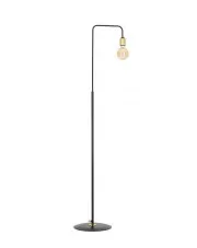 Czarna nowoczesna lampa podłogowa w stylu loft - D047-Mingo w sklepie Edinos.pl