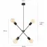 Wymiary czarnej metalowej lampy wiszącej D052-Arkos