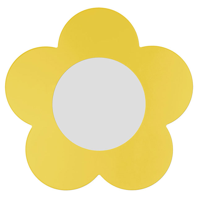 Żółta lampa wisząca dla dziewczynki kwiatek S200-Deliza