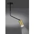 Czarna lampa sufitowa w stylu industrialnym D058-Rafio