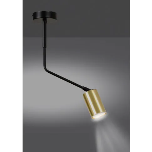 Czarna lampa sufitowa w stylu industrialnym D058-Rafio