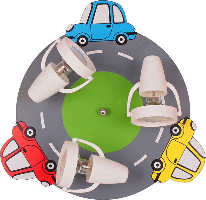 Dziecięca lampa sufitowa w autka S204-Lorina