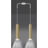 Biało-złota wisząca lampa tuba D062-Favis