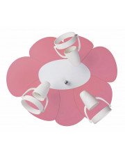 Różowo-biała lampa sufitowa dla dziewczynki - S212-Gersa w sklepie Edinos.pl