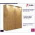 Pprzesuwna dwudrzwiowa szafa dąb artisan 200 cm Savona 2X