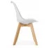 Białe krzesło do kuchni i jadalni Sarmel 2X