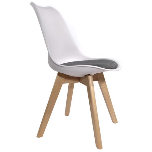 Biało szare krzesło skandynawskie Sarmel 3X