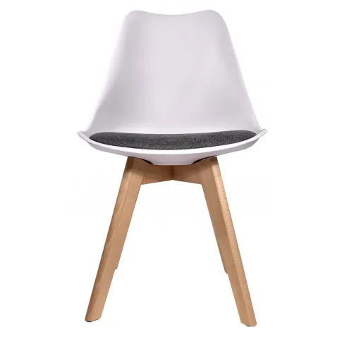 Biało szare krzesło z oparciem Sarmel 3X