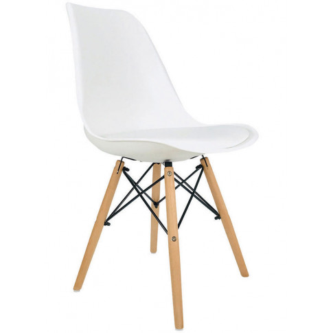 Białe krzesło nowoczesne Omaron 2X