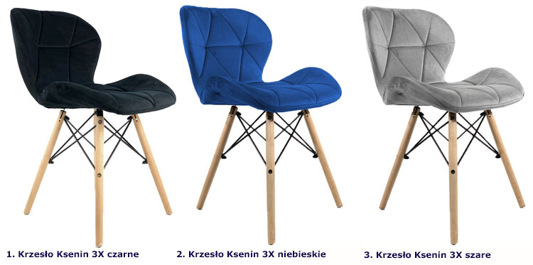 Kolory krzeseł Ksenin 3X