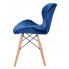 Nowoczesne niebieskie krzesło Ksenin 3X