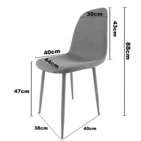 Wymiary krzesla jalons