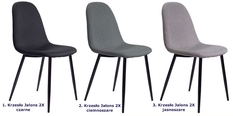 Kolory krzeseł tapicerowanych Jalons 2X