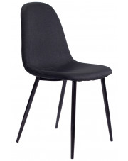 Czarne krzesło do kuchni i jadalni - Jalons 2X