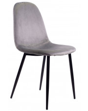 Szare krzesło tapicerowane - Jalons 3X w sklepie Edinos.pl
