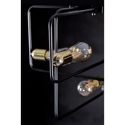 Czarna nowoczesna lampa sufitowaa D065-Rokka