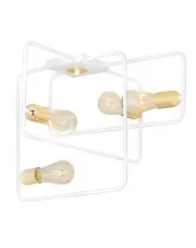 Biała loftowa lampa sufitowa - D066-Rokka w sklepie Edinos.pl