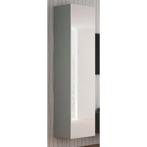 Szczegółowe zdjęcie nr 4 produktu Zestaw mebli lakierowanych Vitoria - biały połysk + popiel