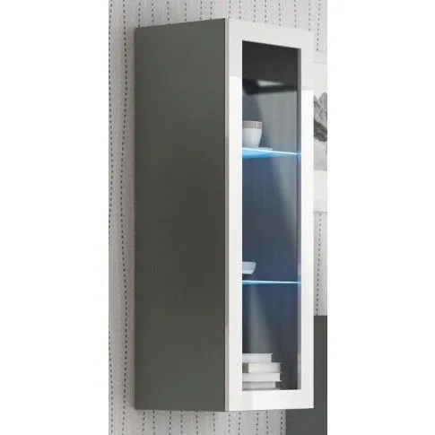 Szczegółowe zdjęcie nr 5 produktu Zestaw mebli lakierowanych Vitoria - biały połysk + popiel