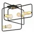 Czarna druciana industrialna lampa sufitowa D066-Rokka