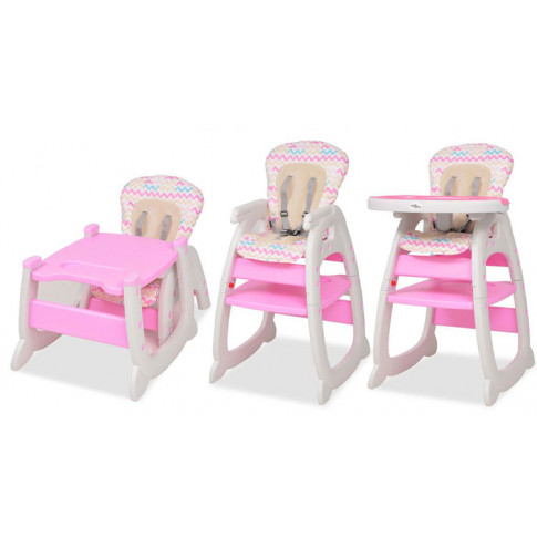 Rozkładane różowe krzesełko 3w1 Atis