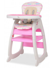 Różowe krzesełko dziecięce do karmienia 3w1 - Atis w sklepie Edinos.pl
