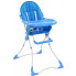 Niebieskie krzesełko do karmienia Hikko