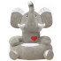 Szary pluszowy fotel dziecięcy słoń - Noki