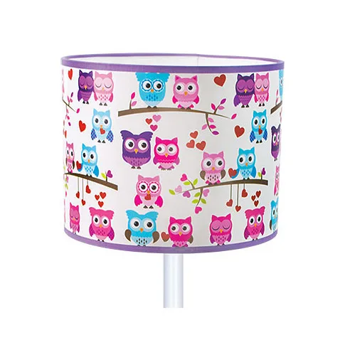 Kolorowy okrągły abażur lampy S219-Bemis