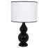 Czarna lampka nocna drewniana - S223-Dominex