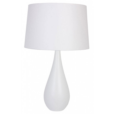 Biała skandynawska lampa stołowa z abażurem S224-Artela