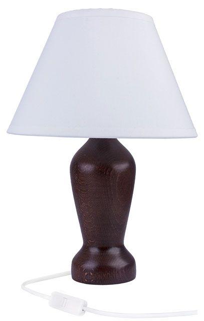 Klasyczna lampka nocna z abażurem do sypialni S225-Revia