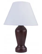 Klasyczna lampka nocna z abażurem wenge - S225-Revia