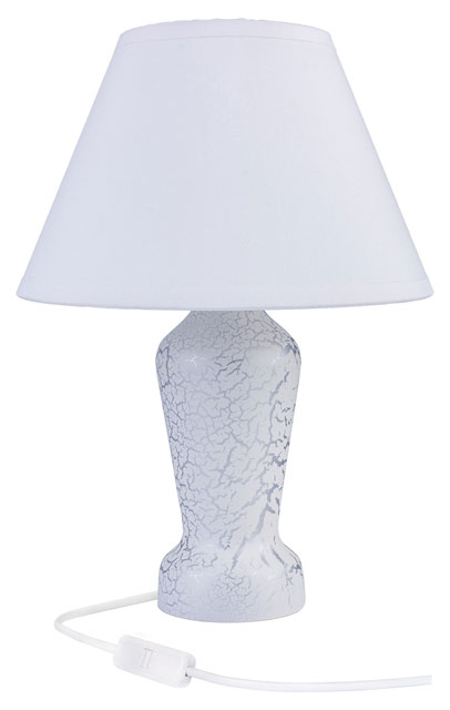 Drewniana lampka nocna z abażurem imitacja marmuru S225-Revia