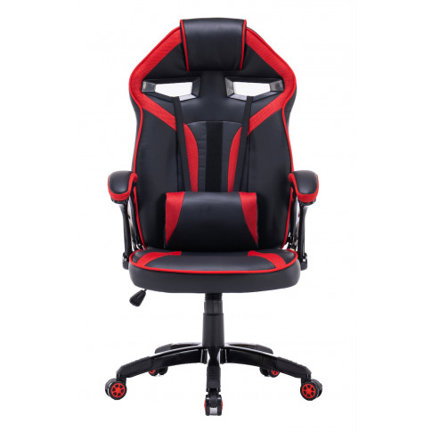 Czerwony nowoczesny fotel dla graczy Dexero
