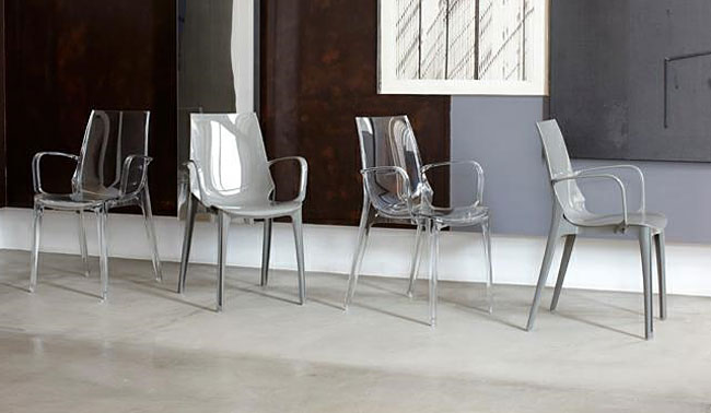 Transparentne krzesło Pizo - wygodne