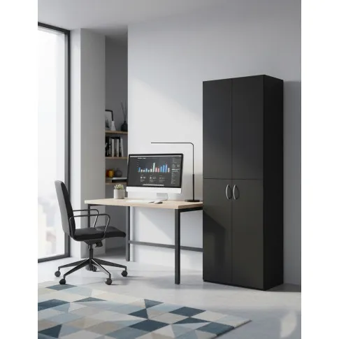 Czarna szafa biurowa   Dunik(1)