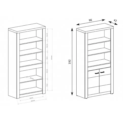 wymiary regału Dagna 6X