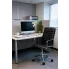 Czarny fotel gabinetowy Palva