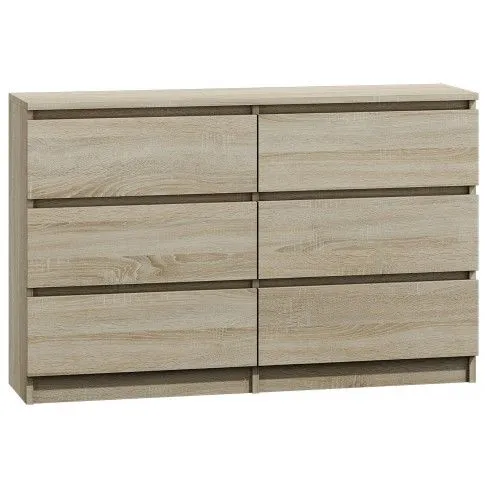 Zdjęcie produktu Duża komoda dąb sonoma - Marea 2X 140 cm.