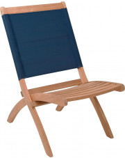 Niebieskie krzesło składane - Ervant w sklepie Edinos.pl