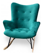 Bujany fotel tapicerowany - Zernes 3X 40 kolorów w sklepie Edinos.pl