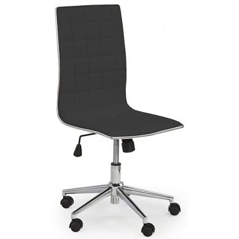 Zdjęcie produktu Czarny biurowy fotel obrotowy - Polin.