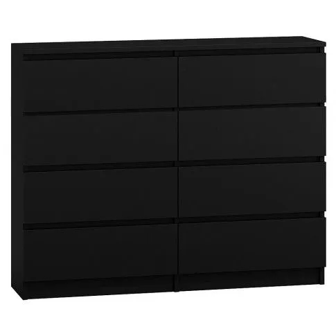 Zdjęcie produktu Komoda Lonix 120 cm - czarna.