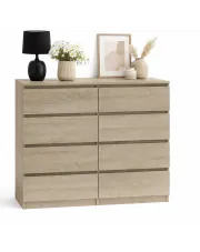 Komoda Lonix 120 cm - dąb sonoma w sklepie Edinos.pl