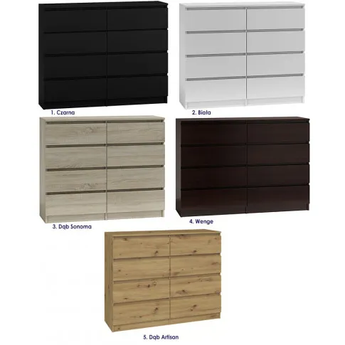 Szczegółowe zdjęcie nr 4 produktu Komoda Lonix 120 cm - wenge