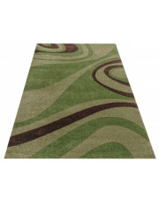 Zielony nowoczesny dywan prostokątny - Pertis w sklepie Edinos.pl