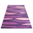 Fioletowy dywan prostokątny z wzorami Pertis